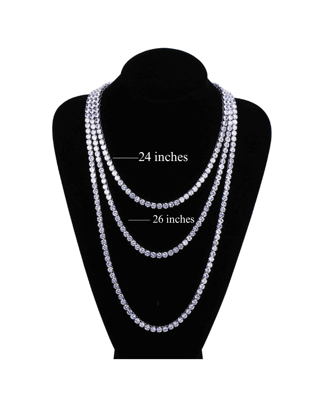 Mens Tennis Necklace