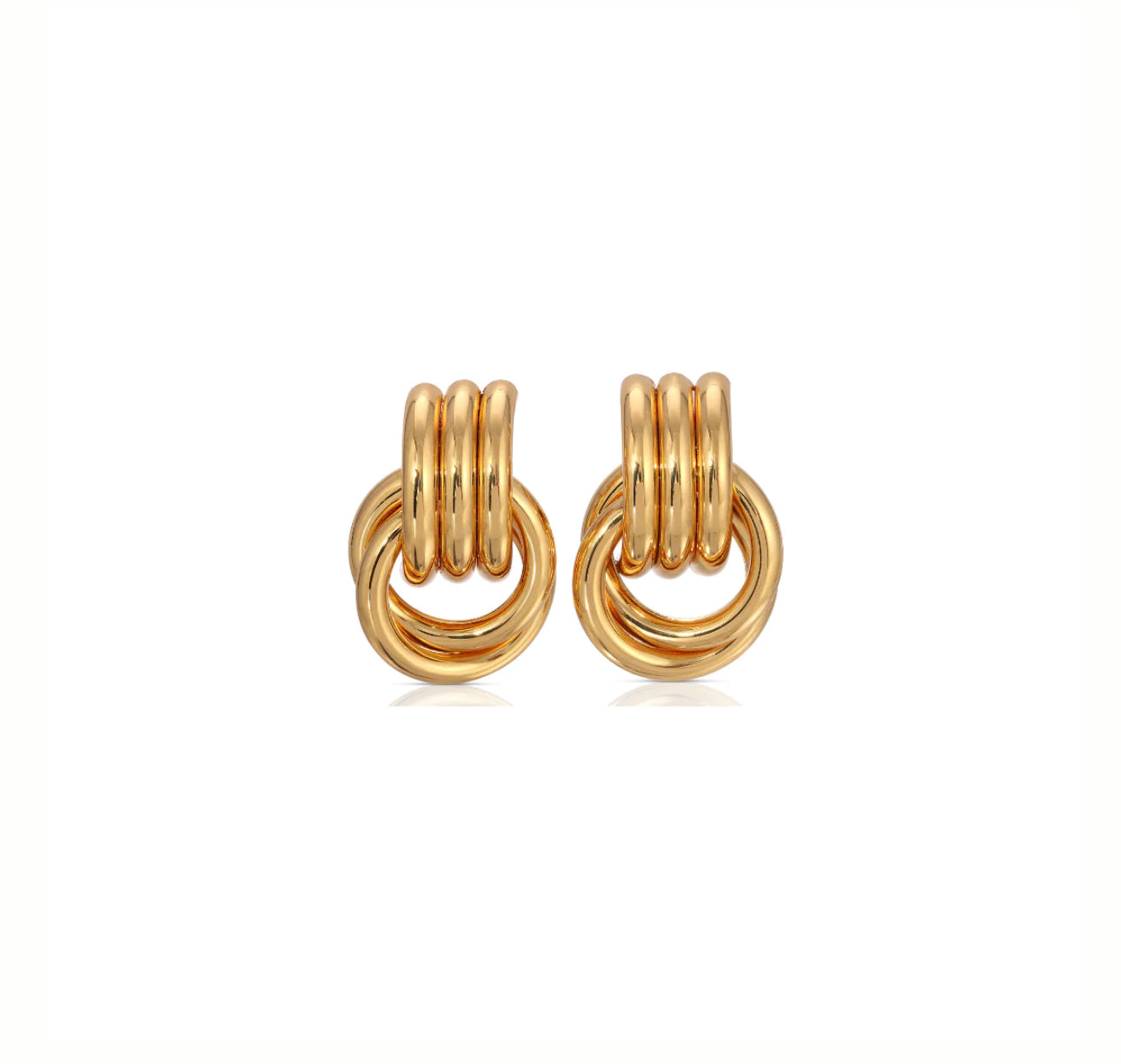 Knot Earrings Gold