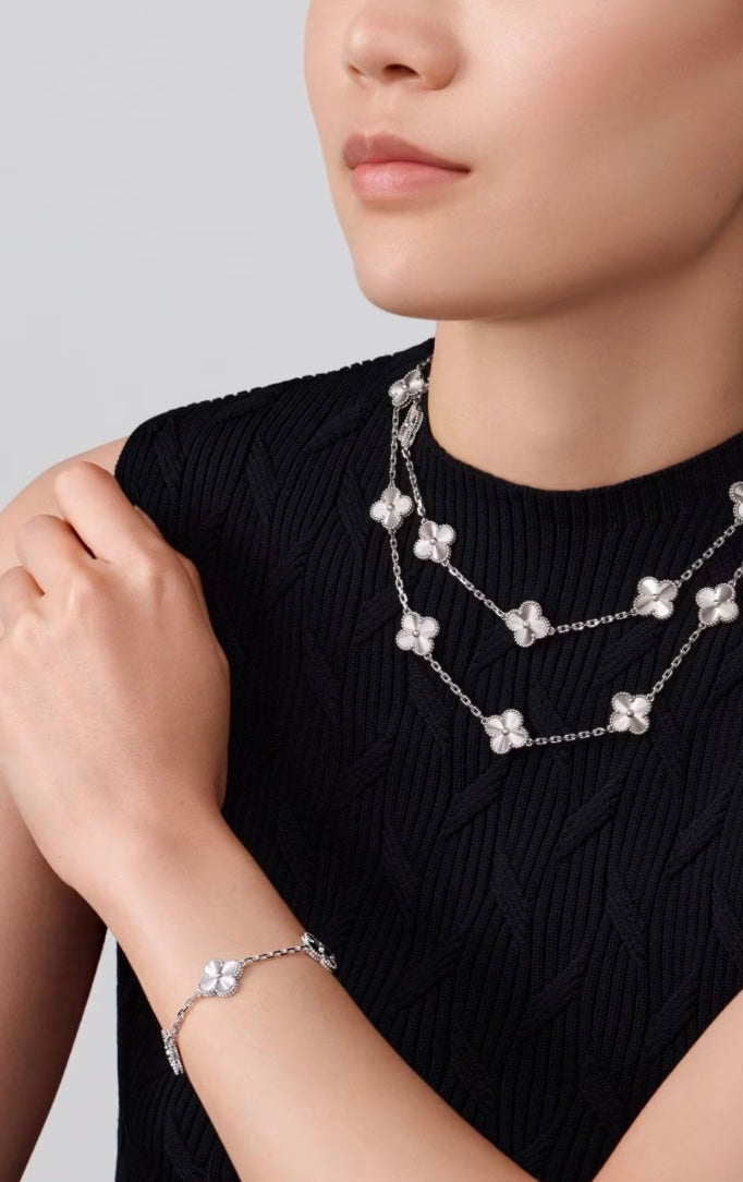Silver Cleef Bracelet