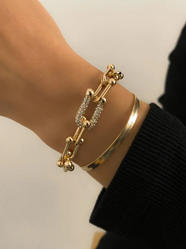 Tiff Gold Link Bracelet
