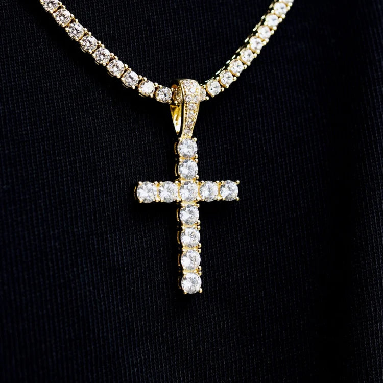 Mens Chain and Cross