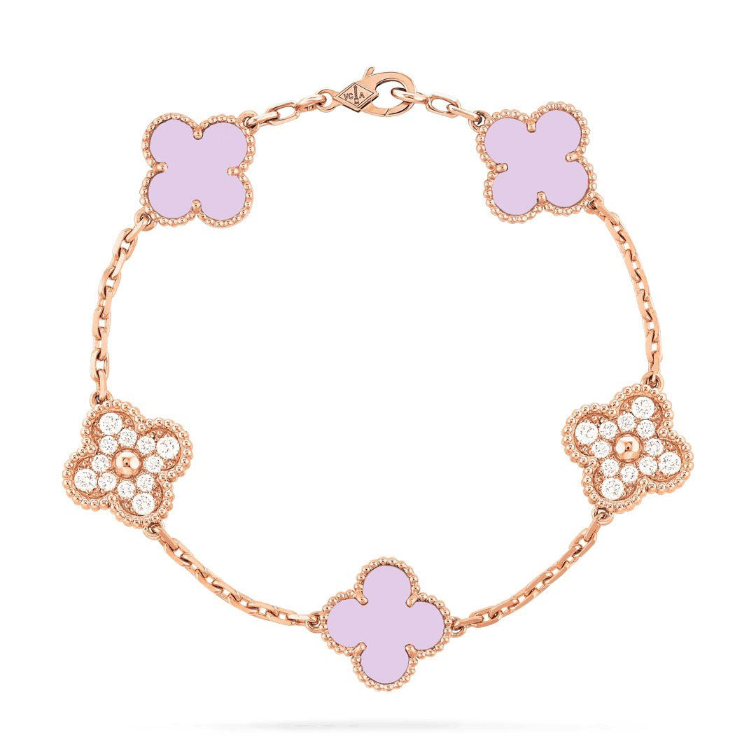 Pink/Gold Cleef Bracelet