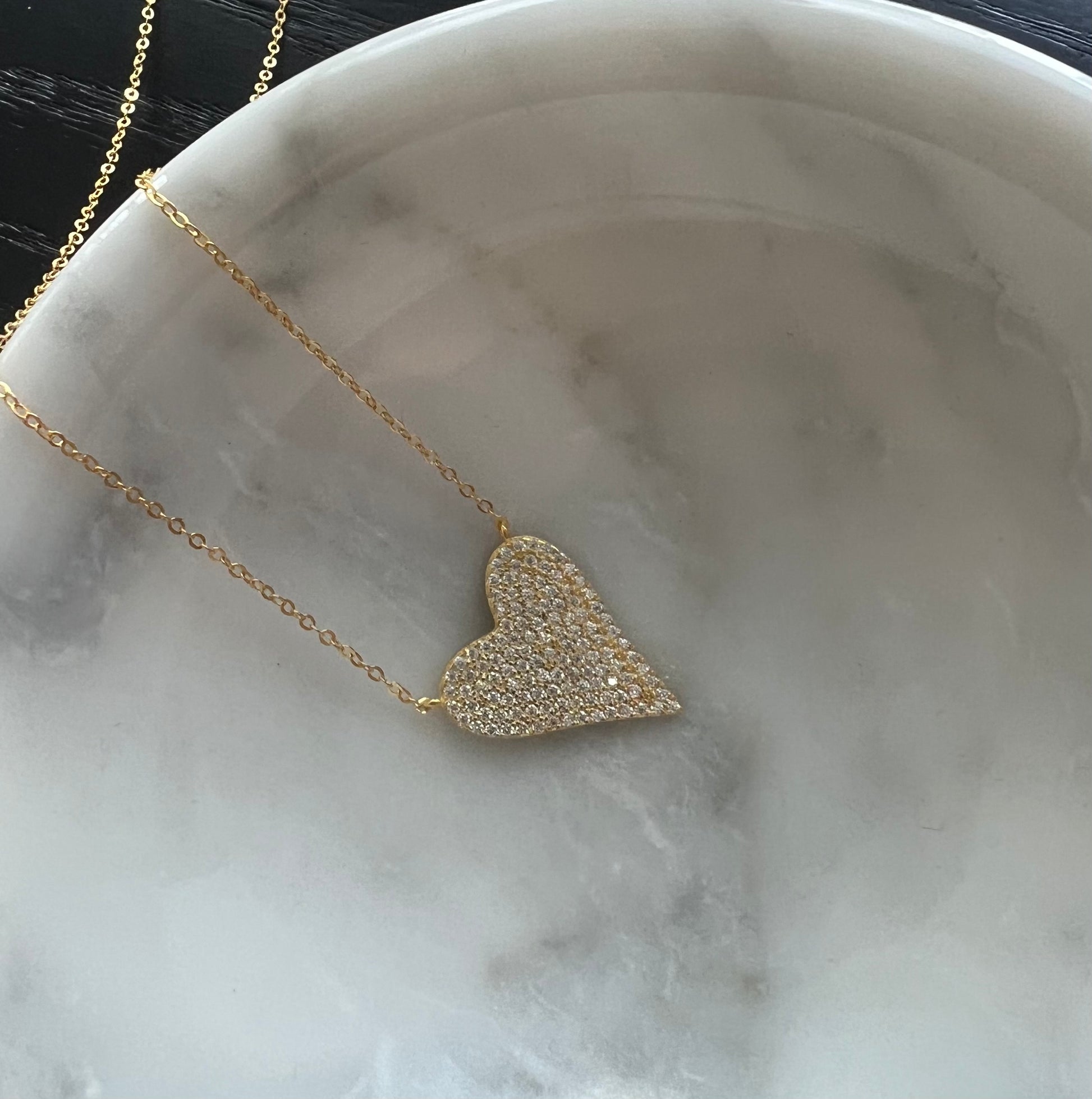 "Ace" Heart Necklace