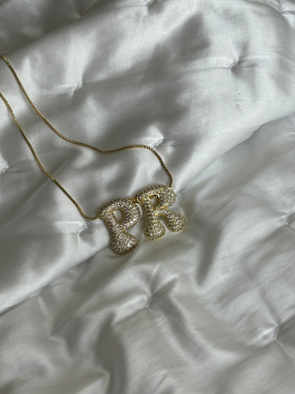 “PR” Puerto Rico Iced Out Necklace