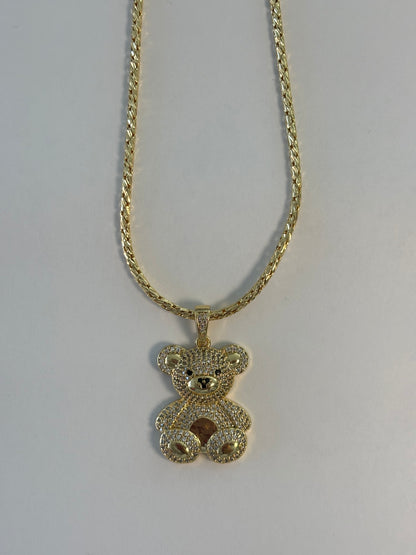 Classic Teddy Iced Necklace