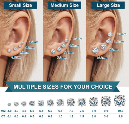 Classic Moissanite Stud Earrings