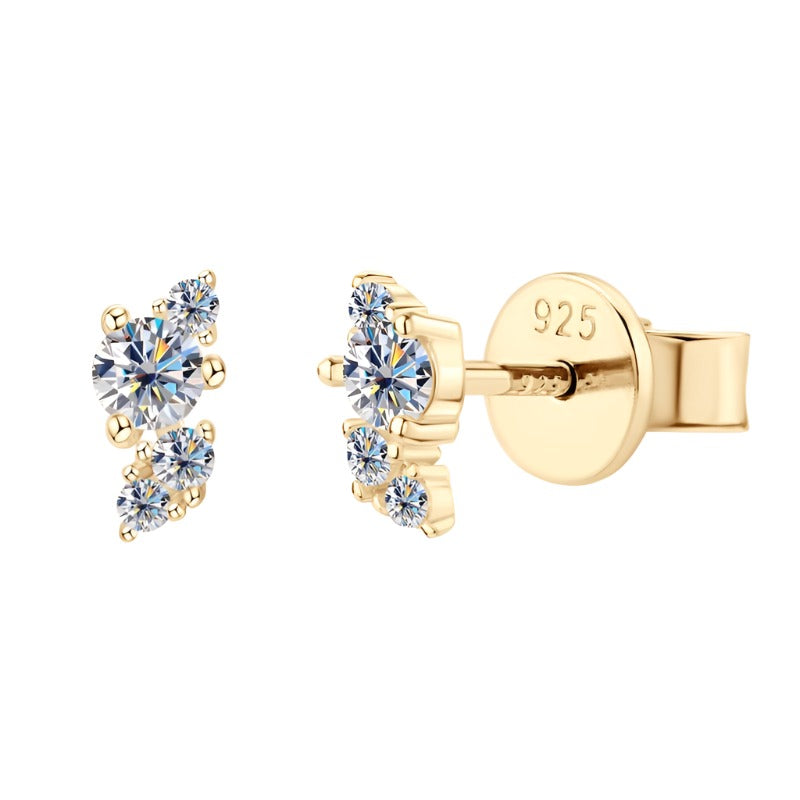 “Dynasty” Dainty Moissanite Stud Earrings