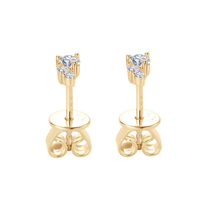 “Dynasty” Dainty Moissanite Stud Earrings