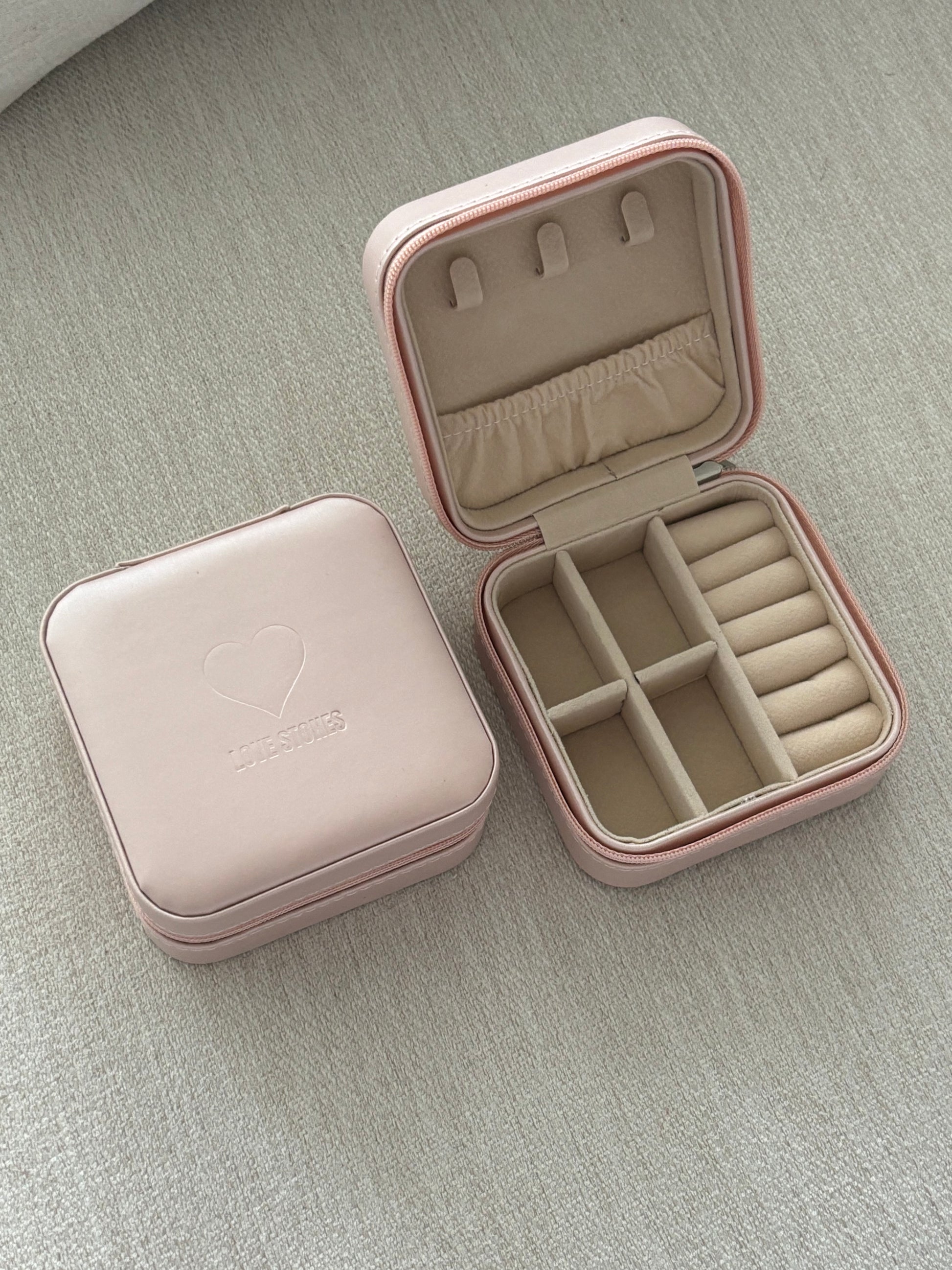 Love Stones Engraved Jewelry Box