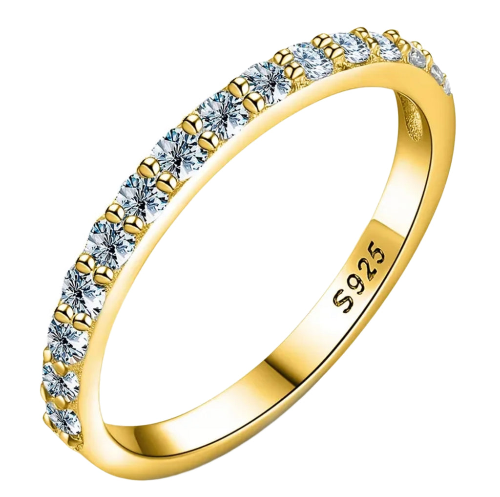 Classic Pavé Moissanites Ring