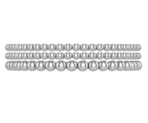 Silver Beaded Bracelets