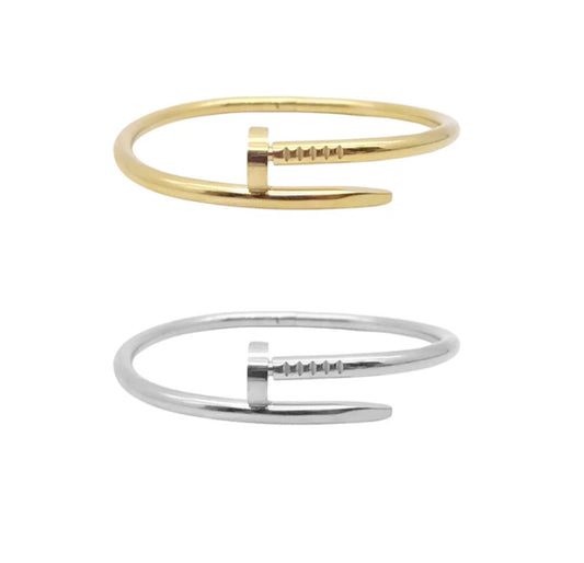 Gold Nail Bracelet