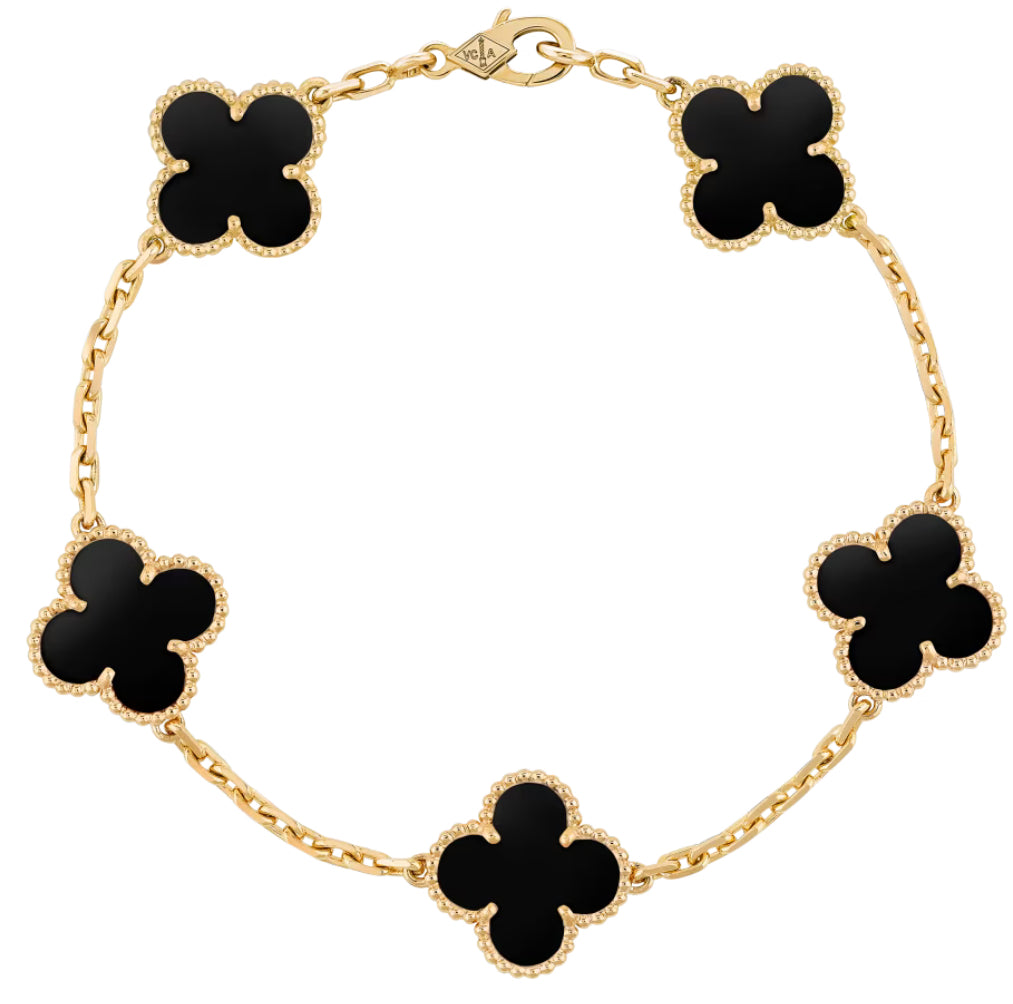 Black/Gold Cleef Bracelet