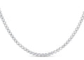 Silver Bezel Set Necklace