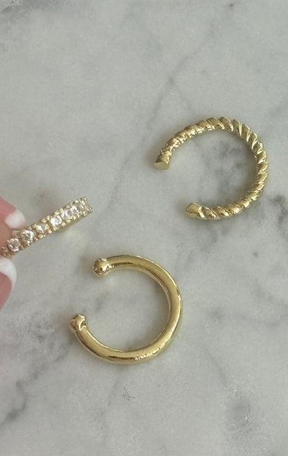 Set of 3 Simple Earcuffs