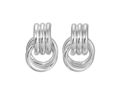 Knot Earrings Silver