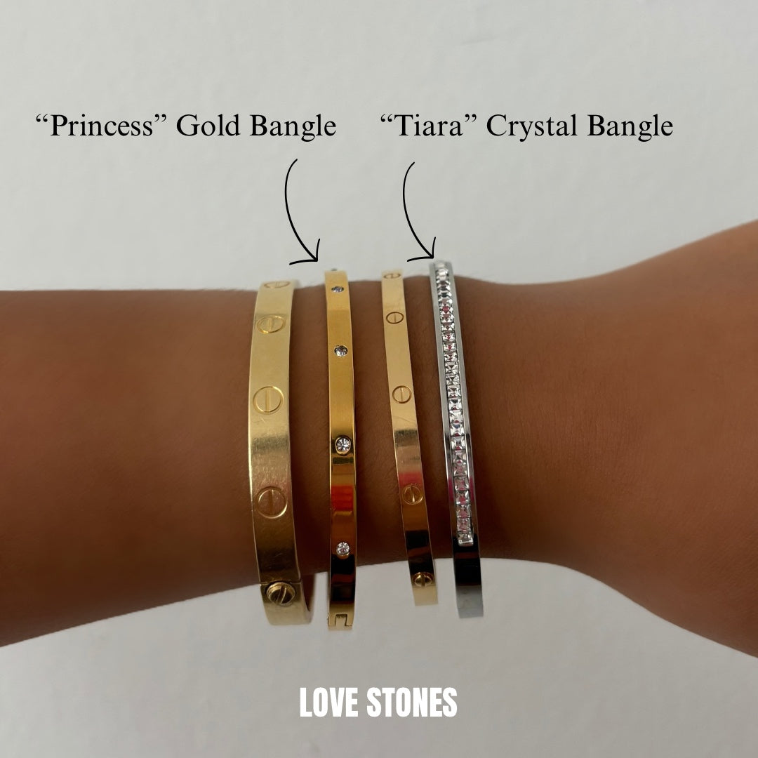 “Princess” Gold Bangles