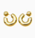 Reversible Gold Hoops