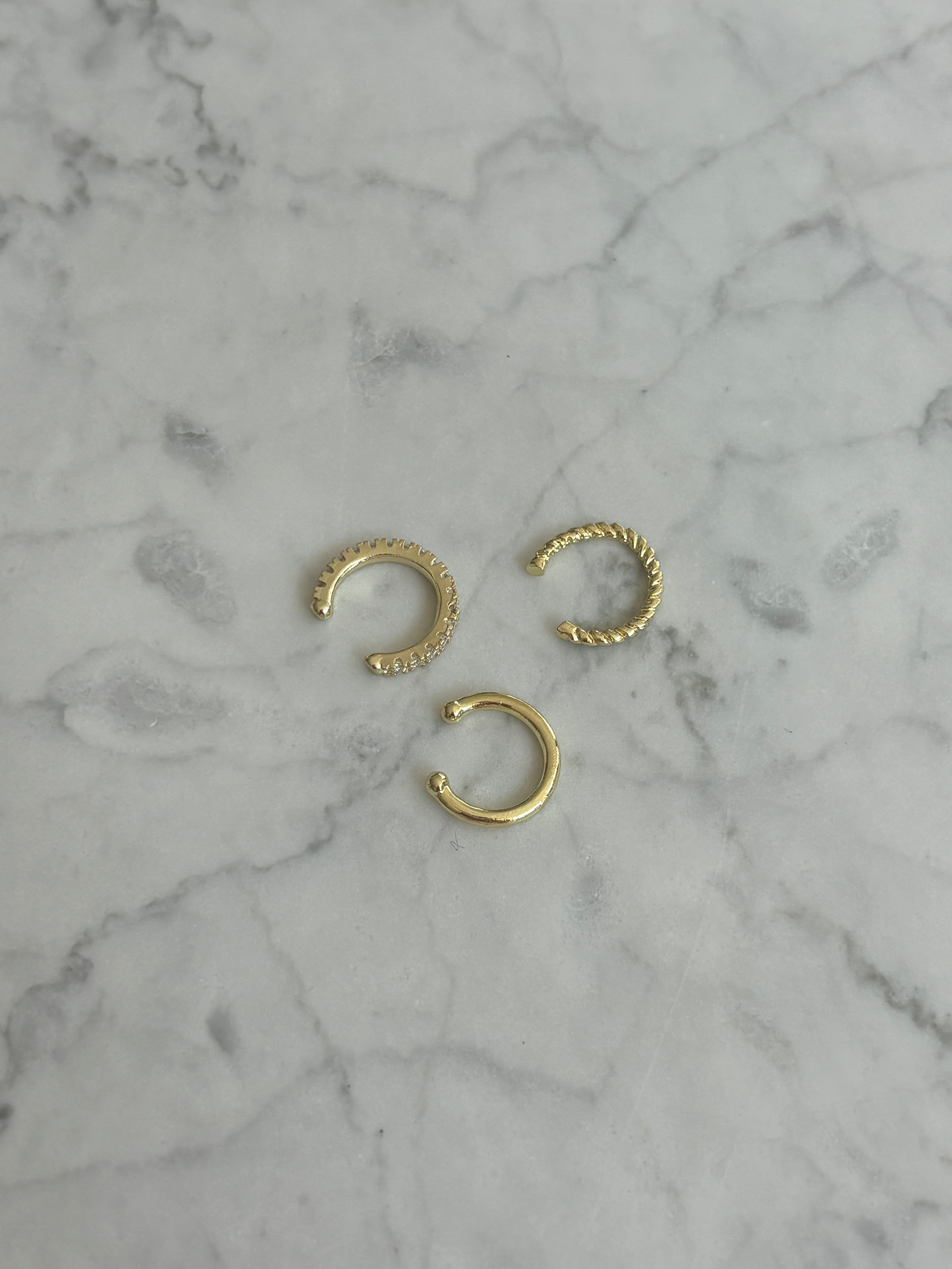 Set of 3 Simple Earcuffs