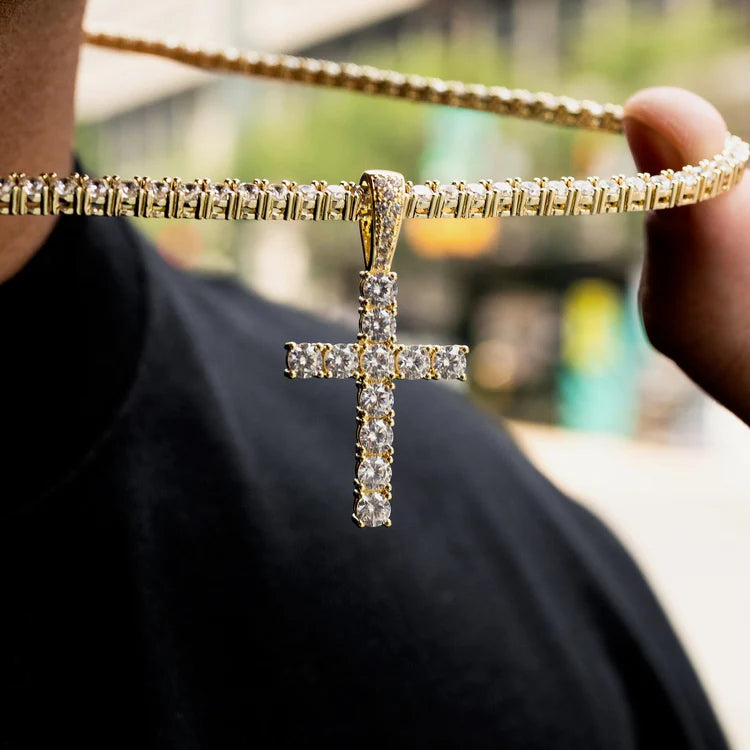 Mens Chain and Cross