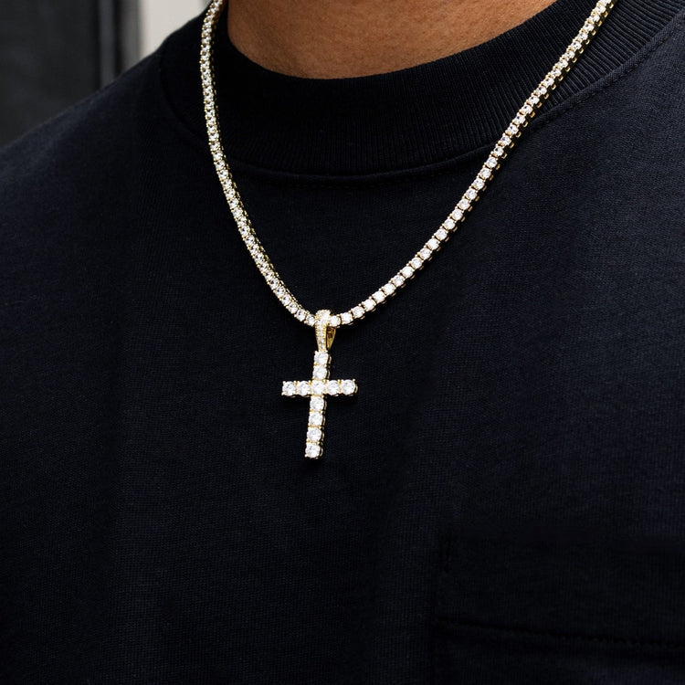 Mens Chain and Cross