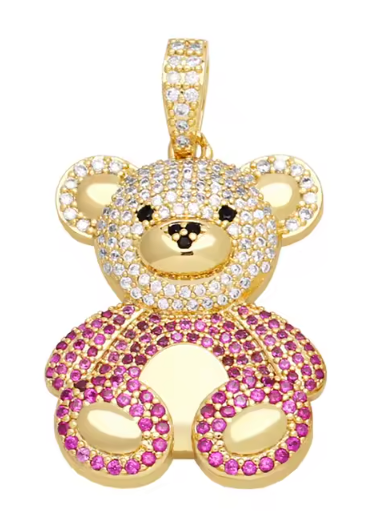 Classic Teddy Iced Necklace