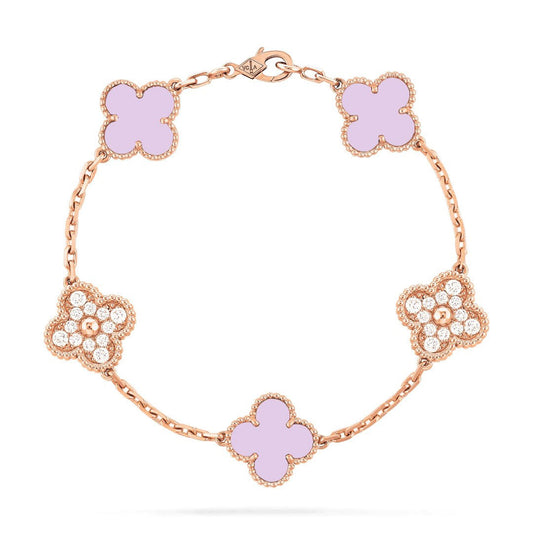 Pink/Gold Cleef Bracelet
