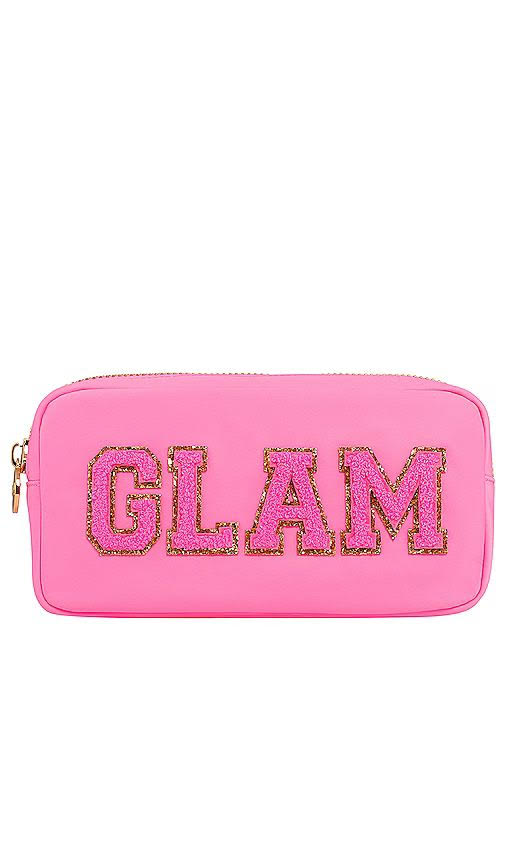 BARBIE Pink Glam Bag with Gold Zipper